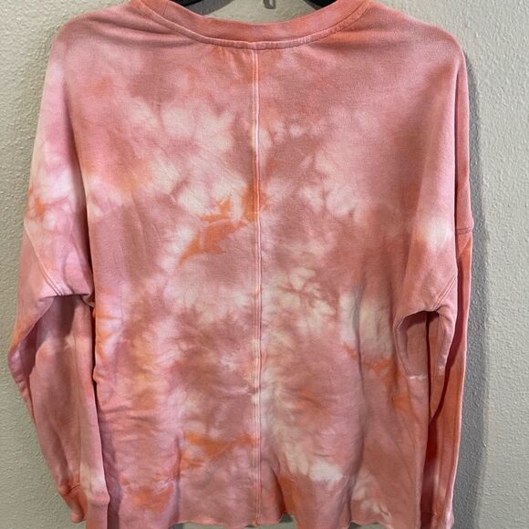 Green Tea Tie Dye Lightweight Sweatshirt Sm - Picture 5 of 5